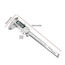 1 pieza Calibrador Vernier Digital Electrónico de Acero Inoxidable de 6 pulgadas 0-150mm, Micrómetro de Metal, Herramientas de Medición, Con Caja de Almacenamiento, Para Inspección de Hardware, Reparación Manual, Medición de Taller, DIY en el Hogar - 0-150 mm - Ver 6