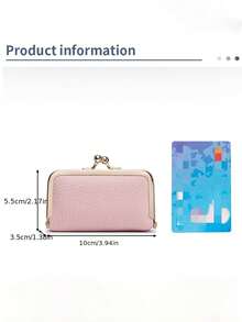 1 buah Kantong Penyimpanan Perhiasan Wanita, Tas Earphone Kulit Asli Kecil, Kotak Aksesori Cincin Kalung Anting, Dompet Koin Mini, Tempat Lipstik dengan Cermin - MultiWarna - View 9
