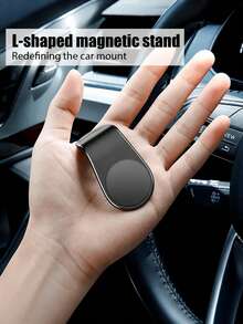 2pcs/1pc L-Shaped Magnetic Car Phone Holder, Suitable For GPS Navigation And Air Vent, Hands-Free Dashboard Phone Mount, Universal Car Accessory, Road Trip Essential, Father's Day Gift, Summer Travel, Driver's Car Gadget - Multicolor - View 8