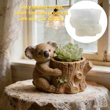 SUPWANPENG 1pc Resin Silicone Mold Sitting Koala Hugging Tree Stump Shaped Flower Pot DIY Handmade Casting Mold, Can Make Flower Pot, Pen Holder, Key Storage Box, Compatible With Resin, Plaster, Clay, Cement, Concrete, Desktop Succulent Green Plant Decoration Ornament Mold, Perfect For Home Decor, Valentine's Day, Mother's Day, Father's Day, Christmas Gift Handmade Mold - No. BD0347 Mold - View 8