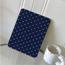 1pc Cute Pink Star Print Tablet Protective Case, Foldable Stand, Multi-Angle Viewing, Suitable For Work And Entertainment, With Pen Slot, Compatible With IPad Pro 2024/Air M3/A16 2025, Compatible With Xiaomi, MatePad - Multicolor - View 5