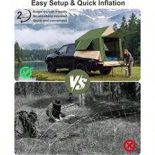 Truck Bed Tent Camping Inflatable Pickup Truck Tent With Pump 5.5ft-8ft 2 Mins Setup PU3000mm Waterproof Windproof, Double Layer Mesh Window Door 4-Season Design - A - View 2