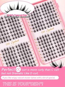 320-Piece (32-Row) Cartoon-Style Eyelash Set, Suitable For Creating A Variety Of Makeup Looks-Including Cartoon, Anime, And Lash Extension Styles, As Well As Natural And "Fairy" Looks. Ideal For Beginners. - C - View 6