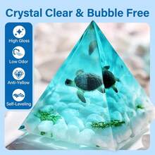 500ml/1000ml Crystal Clear Epoxy Resin Kit, High Gloss Self-Leveling Formula, Suitable For Jewelry Making, Coasters, Handmade Crafts And Art DIY Projects - A - View 5