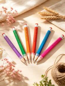 [Customized]2pcs, Customized Engraved Name Pencils With Eraser - Suitable For Sketching, Exams And Painting - - Ideal Birthday, Christmas And Thanksgiving Gifts - Sets - View 3