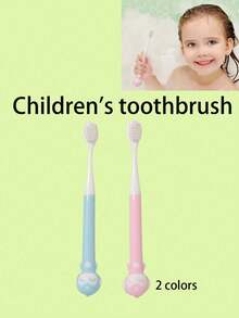 Cute Cartoon Manual Toothbrush, Soft Bristles, Suitable For Daily Oral Care And Travel, Home Bathroom Essential - Multi-color 10 - View 2