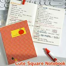 1pc A6 Tomato Notebook, Student Blank Inner Pages Thickened Diary, Portable Planner/Pocket Notebook/ Campus Notebook, Student & Office Dual Use, Back To School Essential - Multicolor - View 5