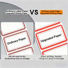 1500/750pcs Residue-Free Peel-Off Non-Adhesive Labels, Suitable For Refrigerator, Freezer, Pantry, Kitchen, Used For Organizing Food Containers, Bottles, Meal Prep, Reusable Freezer Stickers, Birthday Stickers, Gift Labels, Dual Color - Multicolor - View 2