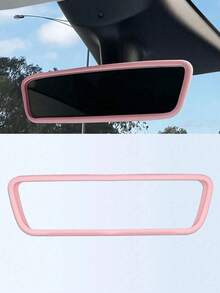 Silicone Rearview Mirror Cover - Soft Universal Car Rearview Mirror Protector, Pink, Black And Orange Available - Lightweight Car Interior Accessory - A - View 11
