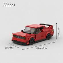 MIKEMENG 397/328/345/336/375/387 PCS Classic MOC Building Blocks Racing Car Set, Adult DIY Car Toy Model, Suitable For Collection, City Tech Champion Cup Series, Perfect As Birthday, Halloween, Christmas Gift For Boyfriend, Husband - Model - View 10