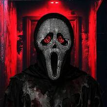 Halloween With Diamond-Encrusted Ghost Face Mask, COS Costume For Halloween Party, Suitable For Halloween Disguise As A Skeleton, Funny And Scary. - Multicolor - View 5