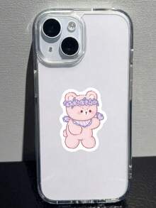 100Pcs Pastel Chibi Animal Stickers, Mixed Cat Fox Sheep Rabbit Decals, Waterproof Vinyl Stickers For Laptop, Water Bottle, Planner & Cup DIY Decor - Multicolor - View 7