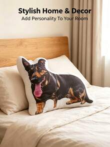 1pc DIY Customized Personalized Photo Pillow Cushion, Sofa Bedroom Home Decor, Holiday Couple Parent-Child Pet Memorial, Father's Day Mother's Day Halloween Valentine's Day Thanksgiving Easter April Fool's Day, Unique Fun Children's Toy Gift, Customized Keepsake - Upload Pictures to Customize Pillows - View 6
