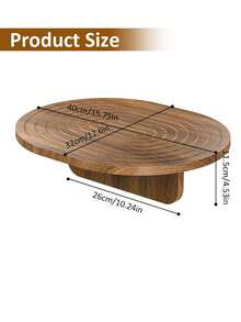 1 buah Nampan Sofa Kayu, Meja Sandaran Tangan Lipat, Nampan Kombinasi Oval Tanpa Sandaran Tangan, Rak Meja Celah - MultiWarna - View 7