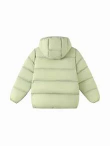 Balabala Parent‑Kid Matching Kids Down Jacket Cozy Warm Winter Outerwear For Boys & Girls - Green Tone - View 5