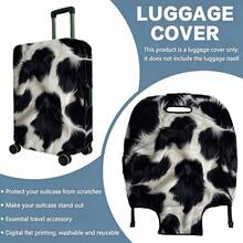 1PC / Flat Print Design / Luggage Protective Cover (Only Luggage Protective Cover, Not Including Luggage) / Suitable For 20 To 28 Inch Luggage / Made Of Thickened Fabric / Essential Accessory For Your Travel And Checked Luggage. - Multicolor - View 14