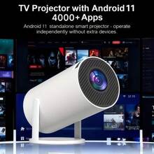 2026 Portable Mini Projector With WiFi And BT5, Native 1080P, Support/Decoding 4K, Auto Keystone Correction, Small Projector Compatible With/TV Stick/Laptop For Bedroom Wall - HY300-q - View 7