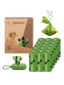 4/9/18 Rolls Pet Dog Poop Bags, Thickened And Durable, Suitable For Dog Walking And Carrying Dog Waste, Poop Bags Trash Bags - Green - View 10