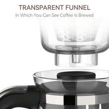 HiBREW H12 3-In-1 Drip Coffee Maker, Anti-Drip, Easy To Clean, Smart Constant Temperature, Auto Shut-Off, Removable Filter, 0.75L Capacity - EU F Type Plug(220-240V) - View 4