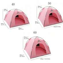 1PC Pet Tent Bed, Dog Tent, Cat Tent, Dog Bed, Cat Bed, Removable And Washable, All-Season, Outdoor Breathable Dome Pet Bed - Multicolor - View 3