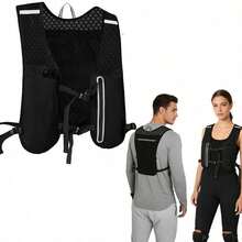 Unisex Adjustable Hydration Running Vest, Running Backpack, Suitable For Trail Running, Cycling, Hiking, Marathon - Black - View 4
