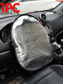 Foam Car Steering Wheel Sunshade Cover, Anti-UV Heat Insulation Protective Cover - A - View 8