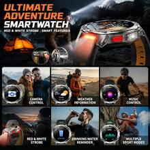 JIAYAOO Men's Outdoor Durable Smartwatch, 1400mAh Extra Large Battery, Built-In Flashlight Outdoor Sports Watch, 1.7-Inch Large Screen, Wireless HD Calling, 120+ Sports Modes, Activity Tracking, IPX8 Waterproof, Compatible With IPhone And Android - View 12