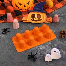 Ghost Silicone Mold 1pc Halloween Chocolate Candy Mold Suitable For Jelly, Chocolate, Candy, Gummy, Crayon, Resin - View 10