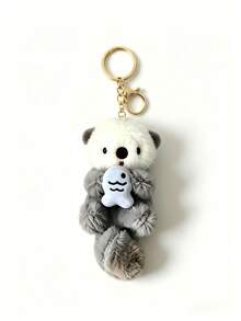 Cute Sea Otter Plush Keychain/Pink, An Excellent Gift For Friends, Relatives And Family - Multicolor - View 6