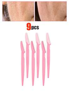 12/9/6/3/1pc Women's Exfoliating Razor - Unisex Facial Razor, And Face Razor - Exfoliating Facial Razor And Exfoliating Scrub, Eyebrow Trimmer And Razor, Exfoliating Scraper, Body Hair Removal Trimmer And Facial & Set, Long Handle Blade With Precision Protective Cover, Women's Eyebrow Grooming Tool, Can Be Used As Skincare Tool - Multicolor - View 12