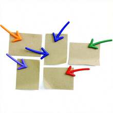 Creative 3D Arrow Shaped Refrigerator Magnets, Multi-Color Design, Built-In Strong Magnet, Firm Adhesion. Can Securely Hold Notes, Memos, Photos, And Paper Strips, Suitable For Refrigerators, Whiteboards, Metal Filing Cabinets. Arrow Shape Can Intuitively Mark Key Positions, Both A Practical Office And Home Tool, And A Fun Desktop And Refrigerator Decoration - Arrow - View 9