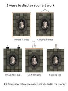 1pc Frameless Rustic Fall Pumpkin Botanical Wall Art Dorm Gift - Multi-color - View 8