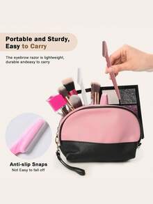 12/9/6/3/1pc Women's Exfoliating Razor - Unisex Facial Razor, And Face Razor - Exfoliating Facial Razor And Exfoliating Scrub, Eyebrow Trimmer And Razor, Exfoliating Scraper, Body Hair Removal Trimmer And Facial & Set, Long Handle Blade With Precision Protective Cover, Women's Eyebrow Grooming Tool, Can Be Used As Skincare Tool - Multicolor - View 5