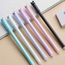 36pcs Erasable Neutral Pen Set, Includes 6 Pens + 30 Refills (Blue/Black Ink), Pen Body With Built-In Eraser. Suitable For Note-Taking, Daily Writing, High-Quality Office And Student Stationery, Great Birthday Gift - Multicolor - View 7
