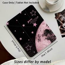 1件平板電腦保護殼附支架，月亮星星圖案，適用於 Honor 8/9/10/X8/X8A/X9/X8Pro/X9Pro/ MatePad Se 11 吋/MatePad 11 吋/11.5 吋/MatePad Pro/ Apple 10代/11代 2025 (A16) - 款式61 - 查看 4