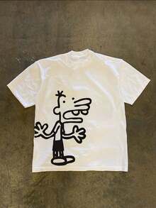 Same Style For Men And Women T Shirt - Short-Sleeve Cartoon Character Pattern Style,Soft And Lightweight,NFT Aesthetic Style Clothing NFT Aesthetic O - 白色 - 查看 8