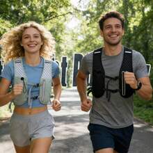 Unisex Adjustable Hydration Running Vest, Running Backpack, Suitable For Trail Running, Cycling, Hiking, Marathon - Black - View 6