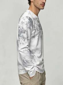 Spring And Autumn Men's Crew Neck Long Sleeve T-Shirt, 3D Digital Print, Fashionable And Versatile, Perfect For Casual Daily Wear And Comfortable Outings, Home And Commute - Multicolor - View 3