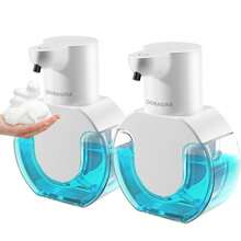 DONASIRA Dispenser Sabun Otomatis Inframerah Cerdas Tanpa Sentuh Kapasitas Besar 420ml, Pompa Dispenser Cepat Busa Cair Tanpa Sentuh, Mesin Cuci Tangan Elektrik, Perangkat Cuci Tangan Sensor, Tangki Air Transparan, Bahan Plastik ABS, Tahan Air IPX5, 4 Tingkat Pencahayaan yang Dapat Diatur untuk Volume Busa/Cairan, Cocok untuk Dapur dan Kamar Mandi, Produk Baru untuk Musim Semi - Berbagai warna - View 20