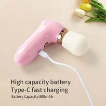 Mini Massage Gun, Deep Tissue Percussion Muscle Massager For Back Pain Relief, Portable Travel Size, Quiet Vibrotor, 800mAh, With Facial Mode, Single Head Pulse, 5 Vibration Intensity Levels, Long Battery Life, Ultra-Lightweight Rechargeable Vibration Device, Promotes Active Recovery, Designed For Women - Multicolor - View 5