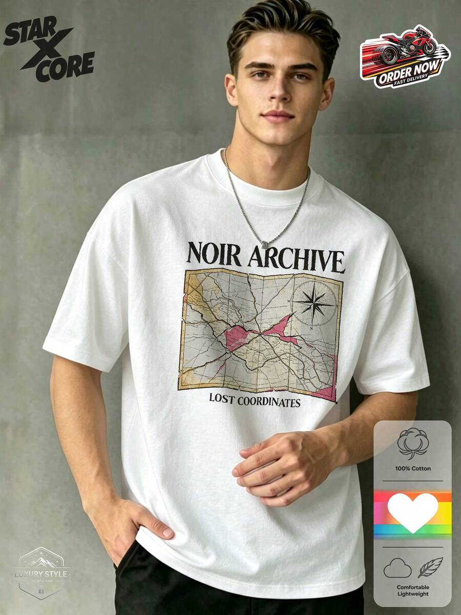 Men T-Shirts - สีขาว - ดู 1