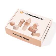 Geometric Shape Building Blocks Set, 3D Stackable Blocks With Multiple Geometric Shapes, Suitable For Montessori Spatial Thinking And Fine Motor Skills Education, Educational Toy Gift For Preschool Boys And Girls - Multicolor - View 8