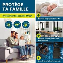 Hoberg Moustiquaire de fenêtre avec Fixation magnétique innovante | Moustiquaire jusqu'à 150 x 130 cm découpable Individuellement, Pas de perçage ni de vissage | Fixation avec 16 aimants [Noir] - Moustiquaire - Voir 8