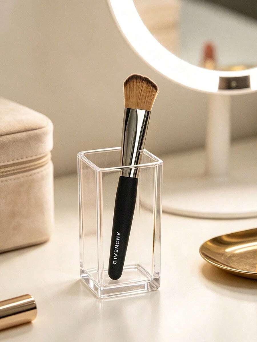 GIVENCHY Foundation Makeup Brush, Single Piece, Portable And Durable, Suitable For Travel, With Brand Logo Design, Soft Brush Hair, For Personal Use And Gift Giving, GIVENCHY‑GIFT‑23 - Black - View 1