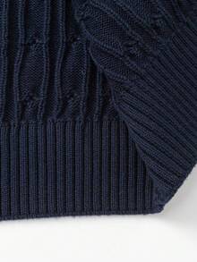 Balabala Stylish Kids Knit Cardigan Soft Warm Sweater Base Top For Toddler Boys & Girls Winter - Blue Tint - View 8