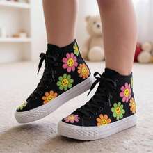 Kids Sneakers - Black and White - View 1