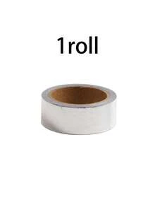 1/3 Roll Hot Stamping Gold Foil Decorative Tape, Mylar Gold Color Solid Color Washi Tape For Gift Wrapping, Scrapbooking, Journaling - Multicolor - View 9
