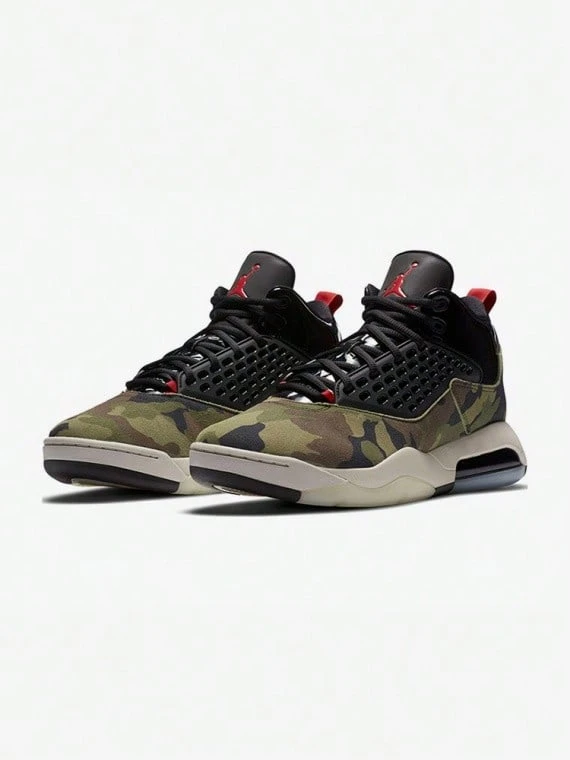 Nike Jordan Maxin 200 Men's Basketball Style Sneakers Camo Pattern Design Multi-Layer Upper Structure Shoes CD6107-200 - Multicolor - View 1