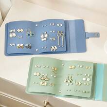 Rings And Earrings, Large Capacity Waterproof Earring Storage Bag, Earring Protection Bag, Can Store Mirror, Bracelet, Hair Clip, Earrings And More. - Multicolor - View 1