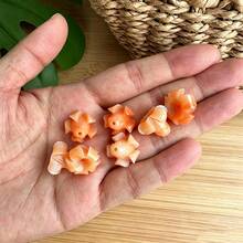 10 Pcs Cute Short Puffy Puakenikeni Flower Beads, Resin & Synthesis Coral Powder Colorful Puakenikeni Beads, Hawaiian Flower Beads,16x13mm - 10pcs-short Puakenikeni Beads - View 9